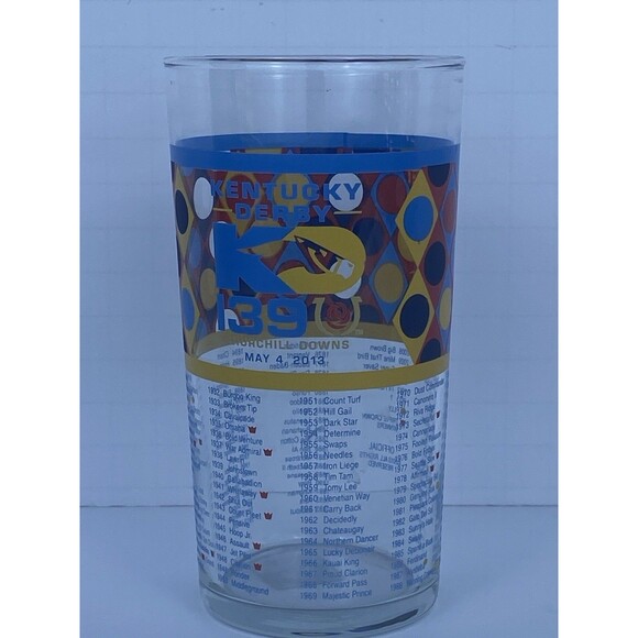 Kentucky Derby 139th Souvenir Glass Churchill Downs Horse Racing Cup Geometric - Picture 14 of 15